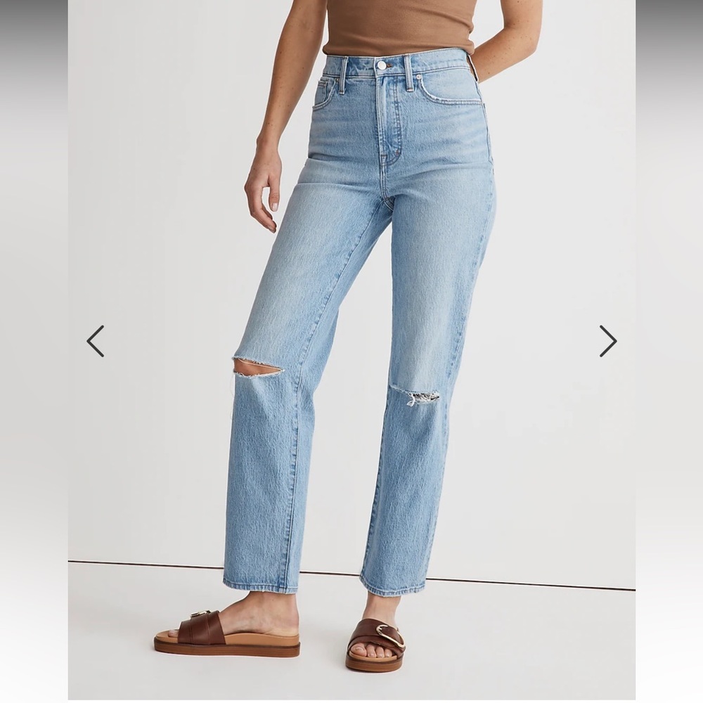 NWT Madewell Perfect Vintage Straight Jean in Westanna Wash - Size 28